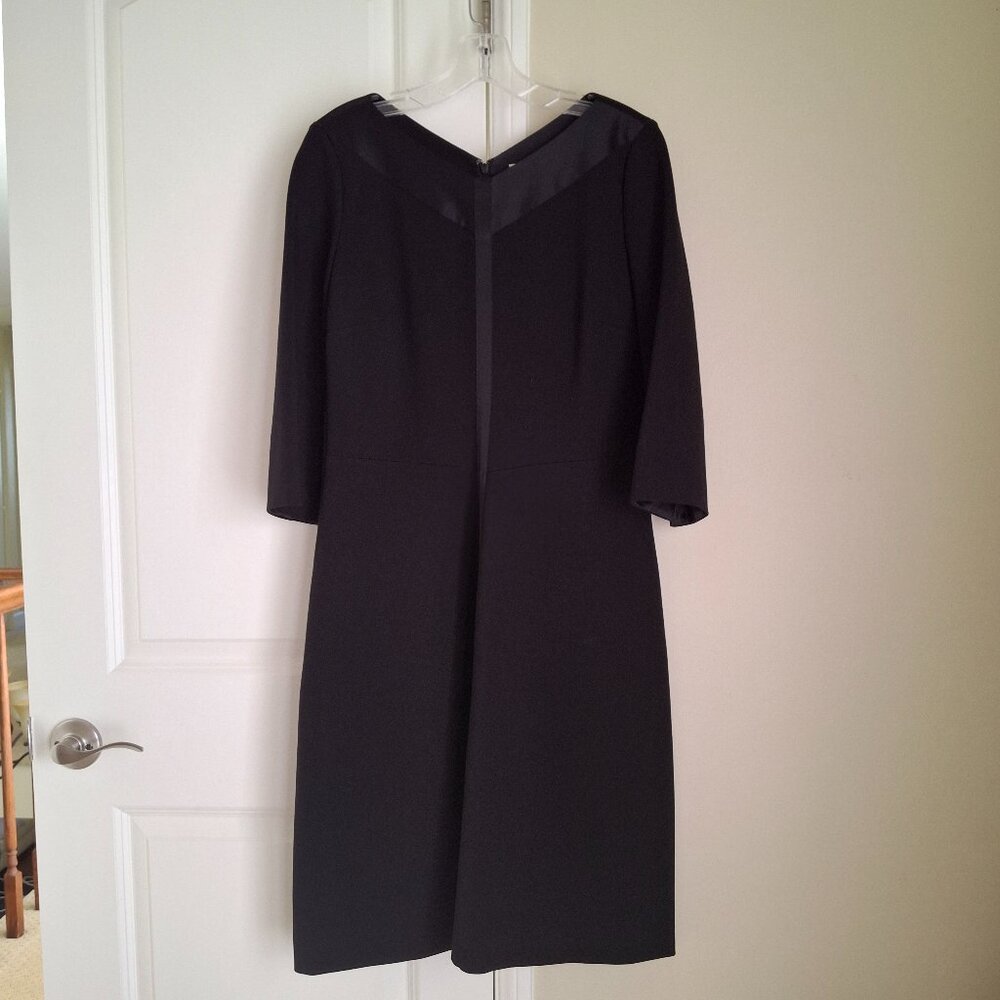 Dorothee Schumacher Black Satin-Trim Midi Dress - Size M View 4